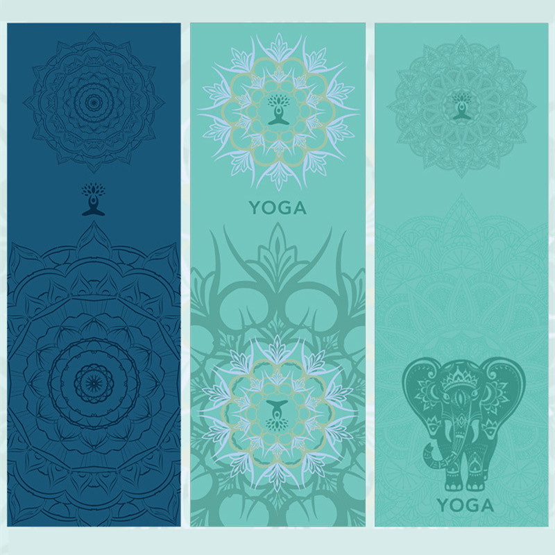 Hot Yoga Mat Towel 185*63cm Printed Yoga Towel Non slip Fitness Workout Mat  Cover For Pilates Gym Yoga Blankets – Yoga Healthy Life & Accessories For  All Yogi Levels