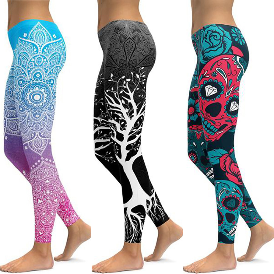 LI-FI Print Yoga Pants Women Unique Fitness Leggings Workout